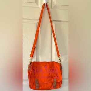Tory Burch orange NYC Nolita/Meatpacking messenger crossbody